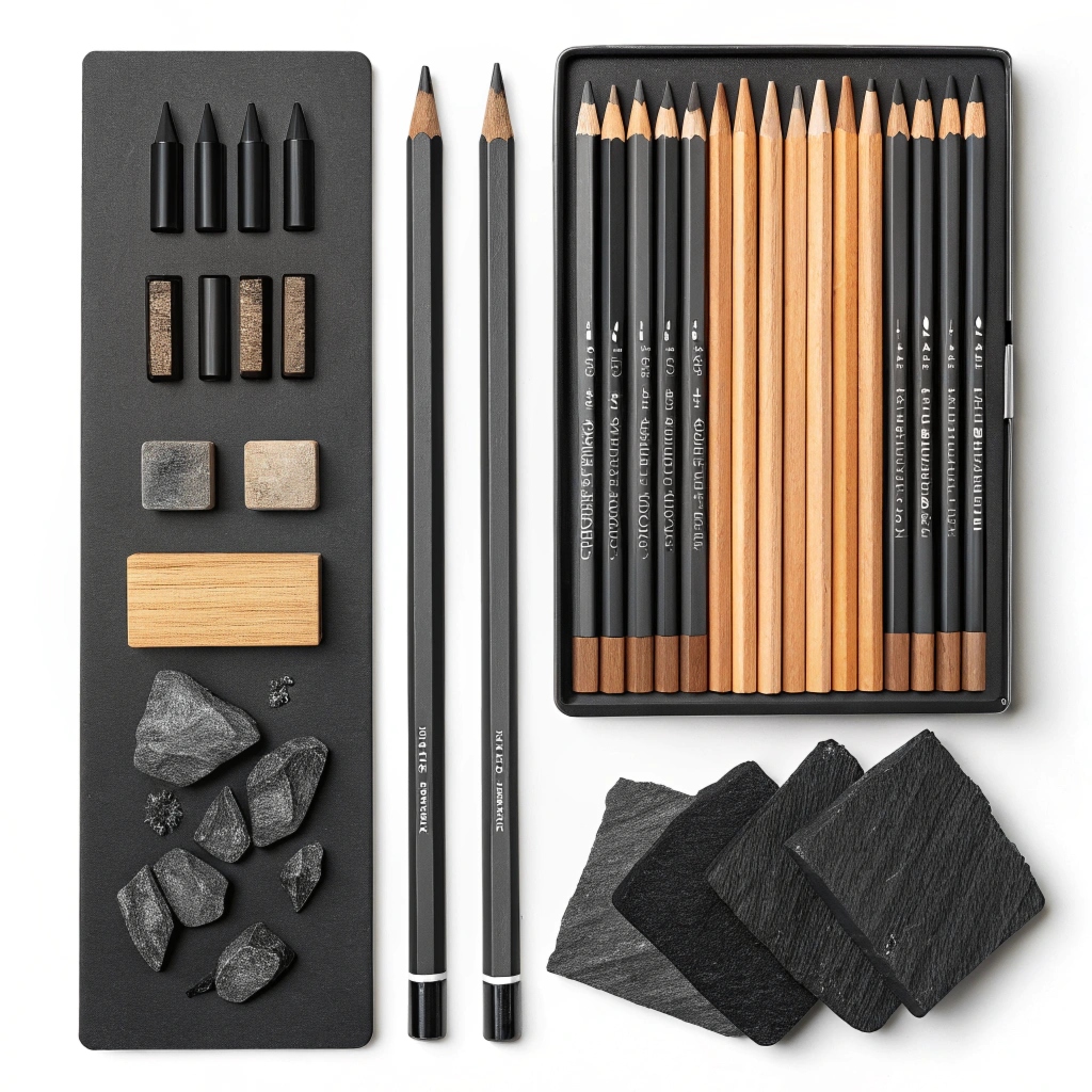Charcoal and pencil set